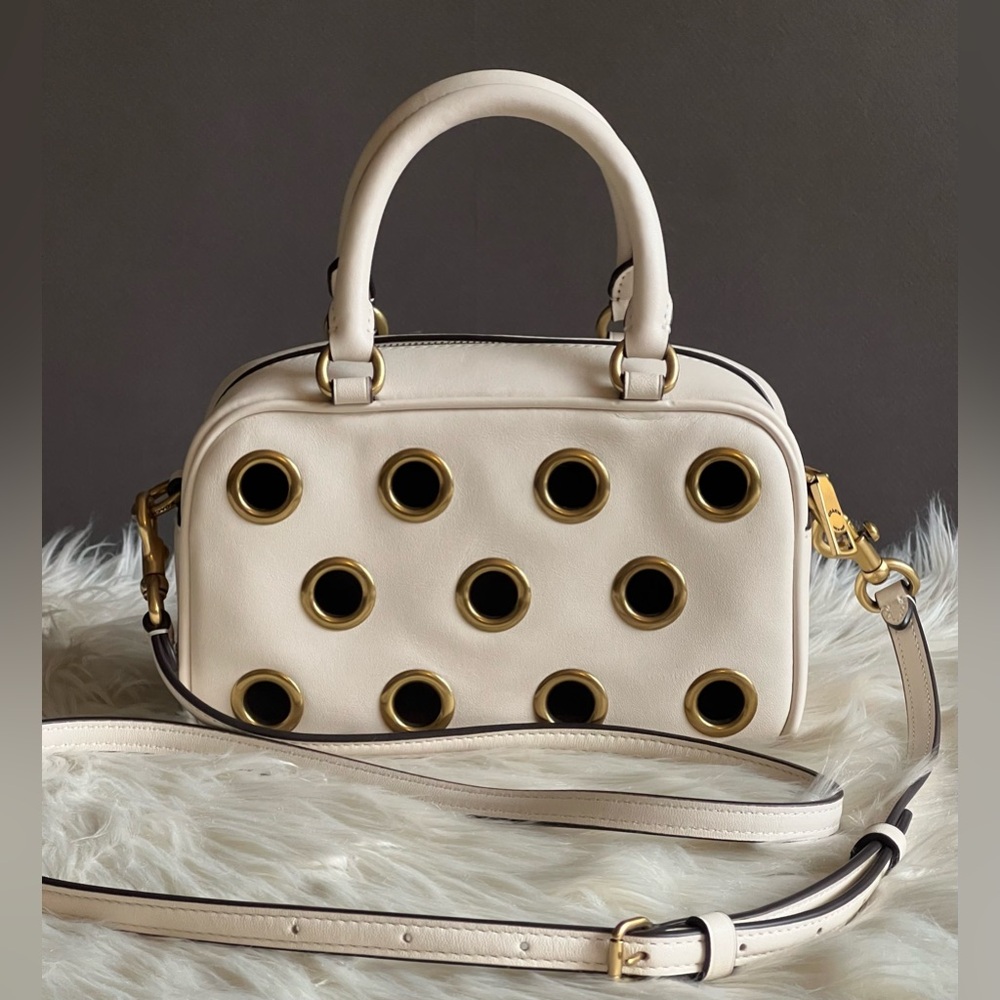 CY747 - Coach Satchel Crossbody Bag with Grommets - Picture 6 of 13